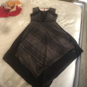 BCBG Maxazria Black asymmetrical dress Size Small